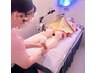 【疲労回復/同時施術】足つぼ（足湯）+温活マシーン（よもぎ蒸し）45分