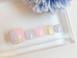 パステルカラーの縦グラデ♪