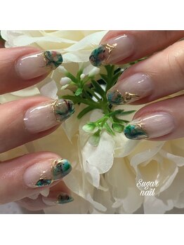 シュガーネイル(sugar nail)/ニュアンスネイル