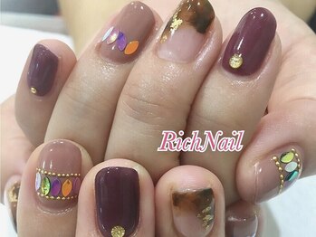 リッチネイル(Rich Nail)/秋冬くすみカラー
