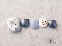 アイネイルズ 横浜EAST店(I-nails)/ぷっくり雪だるまフット[横浜]