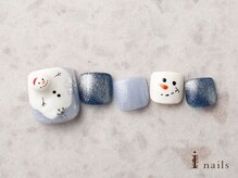 アイネイルズ 横浜EAST店(I-nails)/ぷっくり雪だるまフット