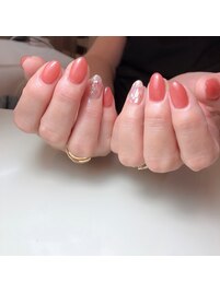 華やかシンプルネイル