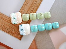 ブリオン 六本松店(Bullion)/シースルーフラワーネイル