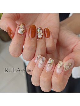 ルラ バイ フリー(RULA by free)/秋アシメトリーネイル＊*