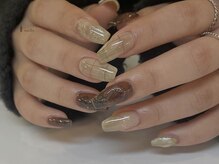 アイネイルズ 吉祥寺店(I nails)/大人落書きチェックネイル