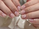 ガラスフレンチネイル