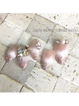 レイラ ネイルサロンアンドスクール(Leyla nailsalon&school)/NO121ホワイトエアアート