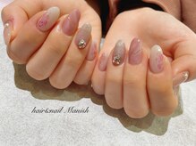 ヘアーアンドネイルマニッシュ(hair＆nail Manish)/インクアート×ビジュー