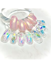 うるうるオーロラネイル ￥8,250