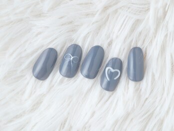 クレイハピィネイル(Cray hapy e nail)の写真/【ワンカラー◆1色追加OK¥3850】派手なデザインが出来ない方に人気のシンプルネイル♪マグネットネイルも◎