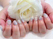 エムデコビューティ(M-DecoBeauty)/夏ネイル　マーブル