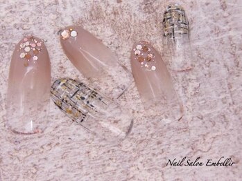 アンベリール 横浜店(Embellir)/(1659)大人ツイードネイル