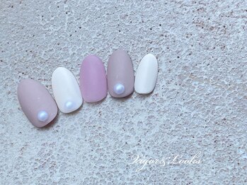 ヴィガー アンド ルックス 白金 目黒(Vigor&Looks)/マット　冬ネイル　ホワイト