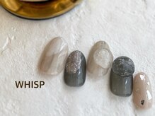 ウィスプ(WHISP)/ぷっくりニュアンスしずくネイル