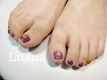 ルアナ(Luana)/アート2本付きフットネイル