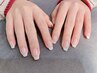 hand　フレンチネイル(クリアベース)