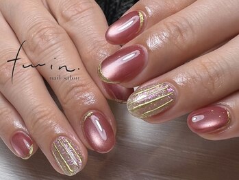 ツイン(twin.)/マグネットネイル×オプ有