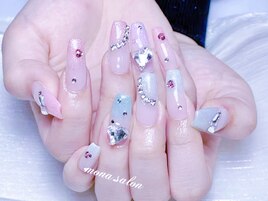カラフルグラデーションネイル