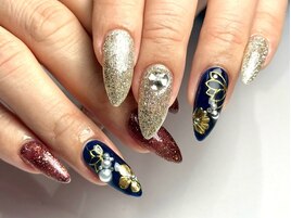 和柄/振袖/お正月/成人式ネイル