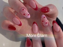 モアグラム 大宮東口店(More Glam)/自爪バレンタインネイル