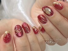 RANnail/赤マグネットネイル