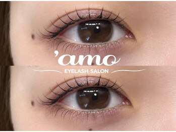 'amo eyelash　まつげパーマ/マツエク/アイブロウの写真/《ナチュラルにかつ理想的なお目元へ》目元のお悩みがある方もしっかり解消します◎＃江坂駅チカ