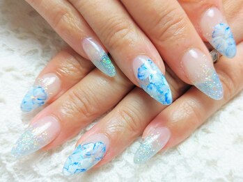 エムネイル(M Nail)/スカルプ・紫陽花