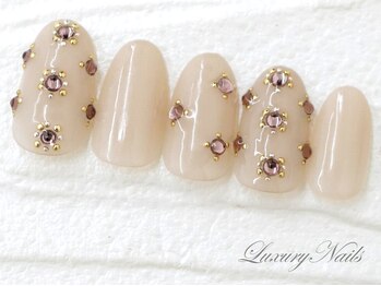 ラグジュアリーネイルズ アカバネ(Luxury Nails Akabane)/キラキラ*ジュエルネイル
