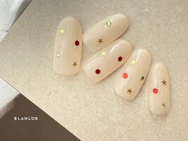 クリスマスホロネイル