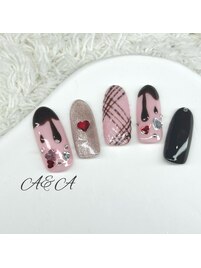 チョコ×ラブリーネイル