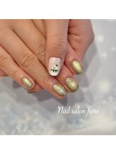 フィオーレ(fiore)/カーキのマグネット&白リボン