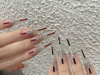 上品シンプル冬ネイル