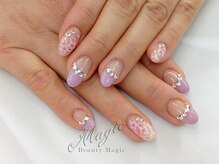 ネイルサロン ビューティーマジック 川口店/パープルフレンチ