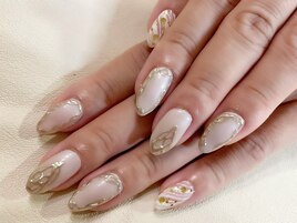 グレージュonゴールド