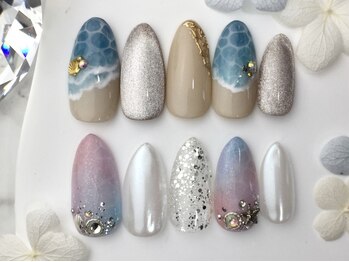 フローレスネイル 新宿西口店(FlawlessNail)の写真/季節やトレンドに合わせたデザインを300種以上豊富にご用意!好みがきっと見つかる!アートコース¥7000~¥8000