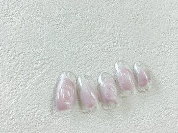 ニュアンスネイル/透明感