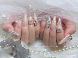 パステルリボンネイル