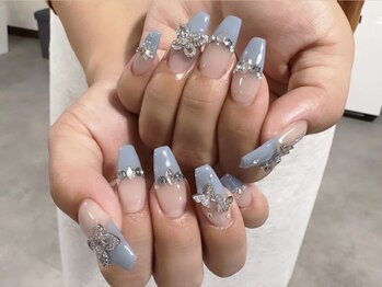 ケリーネイル(kelly nail.)/ライトブルーネイル