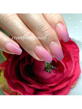 クランベリーネイル 代官山 恵比寿(cranberry nail)/青味ピンクグラデーション