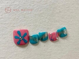 ターコイズデザインフラワー