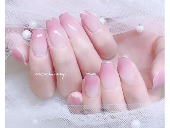 モチミィ(mochimy.)/*ピンクグラデ×ラメライン*