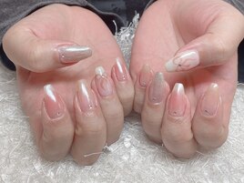 オーロラチークネイル