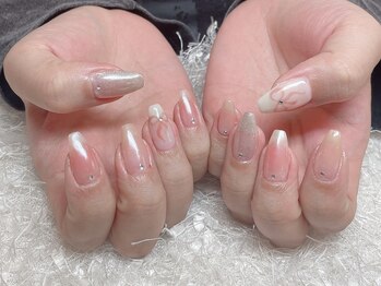 オーロラチークネイル