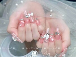 ツイードビジューネイル