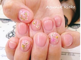 【押し花ネイル】