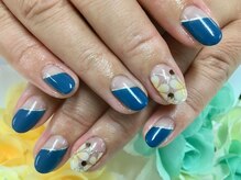 ダブルネイル(Double Nail)/【多田】秋フラワーネイル