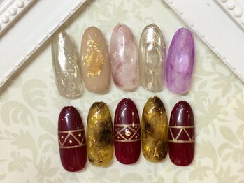 ティーエヌ 本厚木店/秋ネイル☆7000円税抜