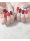 ワンカラーネイル＋一色追加