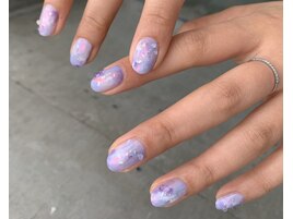 紫陽花ネイル